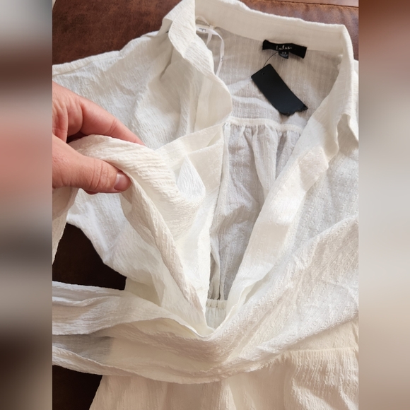 NWT! Lulus Adorable Impression White Midi Dress With Pockets - Picture 2 of 9